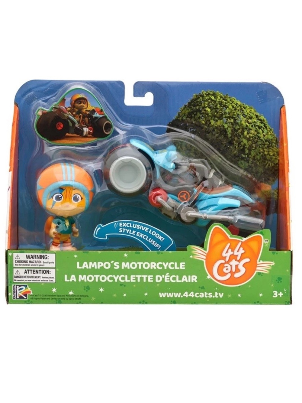 44 Cats Motorcycle Vehicle Playset with Lampo Figure (2 Pieces)